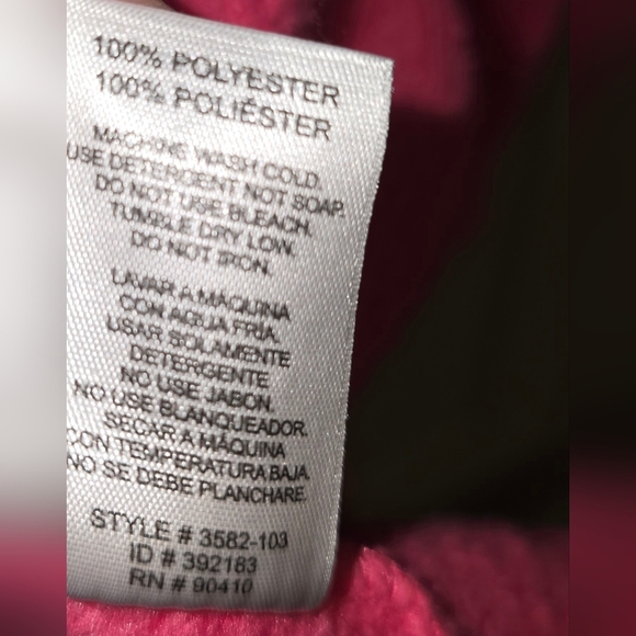 Juicy Couture Hot Pink w/ Gold All Over Print JC Logo Childs Girls Youth 6 6X S - Picture 4 of 8